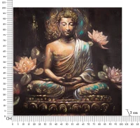 Mauro Ferretti Pictura Pe Pânză Buddha -A- cm 100X3X100(m-6)