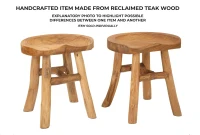 Mauro Ferretti   Taburet Din Tec  Reciclat cm 40X32X42(m-9)