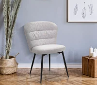 Mauro Ferretti Scaun Losanna Gri Set 2 Bucati cm 58X60,5X85(m-8)