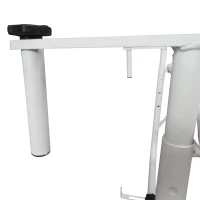 Outsunny Balkonhängetisch Gartentisch höhenverstellbar viereckig Terrasse Metall Weiß L60 x B56,5 x H45 cm(m-13)