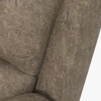 HOMCOM Fotel Relaksacyjny z Podnóżkiem i Funkcją Leżanki, z Uchwytem na Napoje, Fotel Telewizyjny, 87 cm x 95 cm x102 cm, Ciemnobrązowy(m-8)