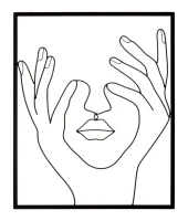 Mauro Ferretti Decoratie De Perete Simply Face cm 50,5X1,3X61(m-1)