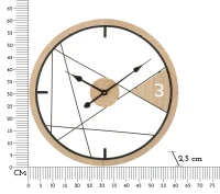 Mauro Ferretti Ceas De Perete Design Geometric cm Ø 60X2,5(m-6)