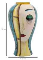 Mauro Ferretti Vaza Ceramica Art Face cm Ø 28X50(m-7)