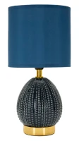 Mauro Ferretti Lampă Noptiera Pigny Albastru cm Ø 15X30,5(m-1)