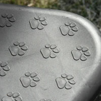 PawHut Wózek dla psa wózek dla psów kotów Pet Stroller z 3 kołami składany Oxford kolor szary(m-10)