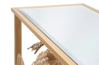 Mauro Ferretti Consola Cu Blat De Sticla Aurii cm 114X40,5X80(m-5)