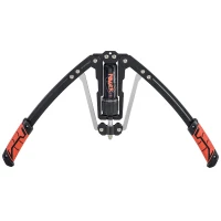 SPORTNOW Extensor de Pecho Ajustable de 10-200 kg con 20 Niveles de Resistencia y Agarre Antideslizante 43x16x5 cm Negro y Rojo(m-10)