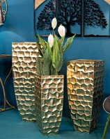 Mauro Ferretti Suport Vaze 3 Bucati, cm 38X38X94-30,5X30,5X76- 23X23X63(m-6)