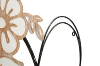 Mauro Ferretti Panou De Perete Fier/Lemn Inimă cm 50X2X45 Min 2(m-4)