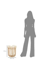 Mauro Ferretti Jardiniera Rotunda cm Ø 31,5X40(m-6)