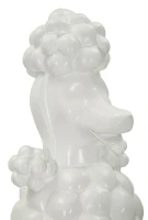 Mauro Ferretti Statuie In Forma De Caine Alb cm 20X26X61(m-3)