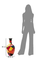 Mauro Ferretti Vază Cu Linii Geoemtrice cm Ø 29X59(m-6)