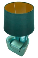 Mauro Ferretti Lampă Pentru Noptieră Midcentury Turcoaz cm Ø 26X43(m-4)