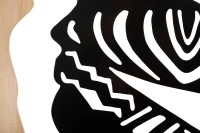 Mauro Ferretti Panou De Perete Tribal Fier Si Lemn cm 53X2X80(m-4)