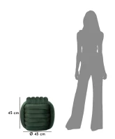 Mauro Ferretti Taburet Verde cm 45X45X45(m-7)