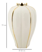 Mauro Ferretti Vaza De Olar Ceramica cm Ø 21X40(m-6)