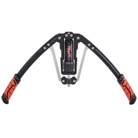 SPORTNOW Extensor de Pecho Ajustable de 10-200 kg con 20 Niveles de Resistencia y Agarre Antideslizante 43x16x5 cm Negro y Rojo