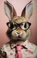 Mauro Ferretti Pictura De Perete Lăcuit Cu Rama Iepure cm 62,5X2,8X62,5(m-2)