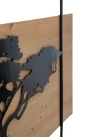 Mauro Ferretti  Set 3 Bucati Panouri De Perete Fier Si Lemn cm 204X2X80 (72X2X80-60X2X80)(m-4)