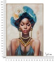 Mauro Ferretti  Pictura Pe Pânză Cu Rama Ayda -B- cm 72X4,5X102(m-8)