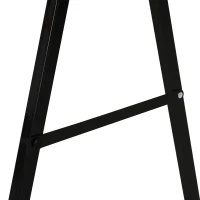 HOMCOM 2PCS Saw Horse Twin Pack Folding Workbench Metal Trestle Stands with Non-slip EVA Surface for Sawing Work Max Load 125kg(m-7)
