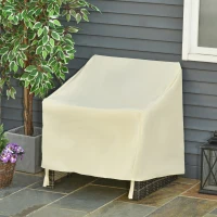 Outsunny Capa de Proteção para Cadeiras Cobertura de Móveis Cadeira Impermeável Exterior, Jardim Proteção contra Chuva e Sol 68x87x77 cm 600D Oxford Tecido(m-2)