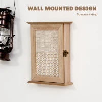 HOMCOM Scatola Porta Chiavi in Stile Shabby Chic in Legno 20x6.5x26.5cm(m-4)