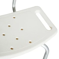 HOMCOM Bath Chair Shower Stool Safety Seat Bathroom Adjustable Positions Elderly Aids(m-7)