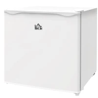 HOMCOM Mini Congelador de 35L con Temperatura Ajustable Puerta Reversible y Bajo Consumo Energético para Cocina Camping Blanco(m-11)