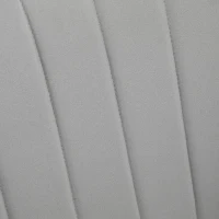 HOMCOM Silla de Cuero Sintético y Terciopelo con Respaldo a Rayas Patas Doradas y Asiento Acolchado para Salón Dormitorio Gris(m-9)