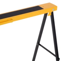 DURHAND Cavalete de Serra com Patas Dobráveis Cavalete Metálico 2 Peças com Asa Tapete Antiderrapante Máx. 250kg Aço(m-9)