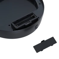 HOMCOM Balde de Lixo Inteligente de Aço Inoxidável 30L com Sensor Infravermelho de Abertura Automática Ø30,5x51,5cm Prata e Preto(m-8)