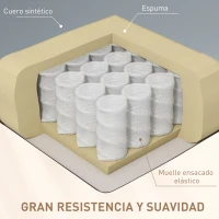 HOMCOM Sillón de Masaje Reclinable con 8 Puntos de Masaje Función de Calefacción Giratorio Mando a Distancia 85x94x104 cm Gris(m-6)