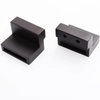HOMCOM Kit de Instalação de Porta de Correr de madeira Guia de trilhos com parafusos carga 90kg Kit de acessórios de ferragens para portas deslizantes de madeira(m-8)