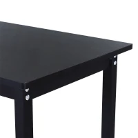 Vinsetto Secretária de Canto Mesa de Computador em Forma de L com Estrutura de Aço 168x120x75cm Preto(m-8)