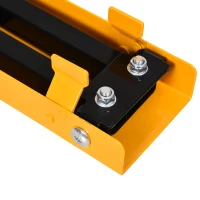 HOMCOM 2PCS Saw Horse Twin Pack Folding Workbench Metal Trestle Stands with Non-slip EVA Surface for Sawing Work Max Load 125kg(m-9)