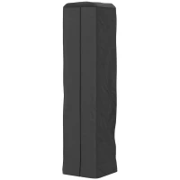 Outsunny Heavy Duty Gas Pyramid Patio Heater Cover, Full Length Outdoor Heater Cover Protector, UPF 30+ Oxford Fabric with Zipper, Black(m-11)