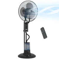HOMCOM Pedestal Fan with Water Mist Spray, Spray Misting Fan with 70° Oscillation, Tilt Head, 3 Speeds, 3 Modes, Adjustable Mist, 3.2L Water Tank, for Home, 120 cm(m-10)