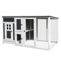 PawHut cotet de exterior, acoperis impermeabil 160x75x80cm(m-14)