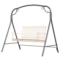 Outsunny Soporte para Columpio de Metal Estructura Resistente con Patas en A para Exterior 172x126x170 cm Acabado en Bronce(m-11)