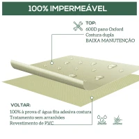 Outsunny Capa de Proteção para Cadeiras Cobertura de Móveis Cadeira Impermeável Exterior, Jardim Proteção contra Chuva e Sol 68x87x77 cm 600D Oxford Tecido(m-4)