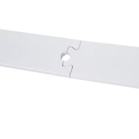 HOMCOM 6FT Rustic Interior Sliding Barn Door Mounting Hardware Kit - White(m-7)