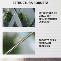 Outsunny Columpio de Jardín de 2 Plazas Convertible en Cama con Toldo Ajustable UV30+ y Cojines 142x130x168 cm Gris Oscuro(m-7)