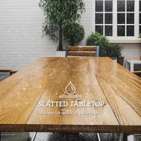 Outsunny Seven-Piece Wood Panel Patio Dining Set - Brown/Black(m-8)