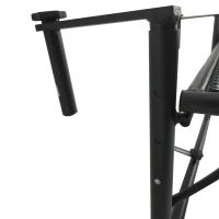 Outsunny Balkonhängetisch Hängetisch Gartentisch höhenverstellbar halbrund Ø30 cm Terrasse Metall Weiß L60 x B45 x H50 cm(m-13)