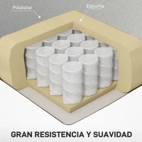 HOMCOM Sillón de Masaje con 4 Modos Vibración Reclinación 145° Mando a Distancia 77x93x105 cm Gris Claro(m-6)