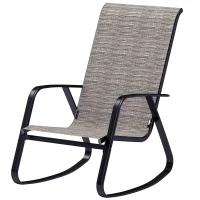 Outsunny Rocking Garden Chair - Light Brown(m-11)