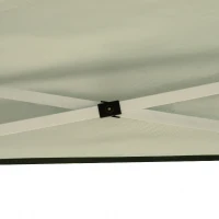 Outsunny Pavillon, 2,95 x 2,95 m Pop-Up-Faltpavillon, Gartenpavillon, Partyzelt, UV-Schutz, Stahl+Oxfordstoff, Grün(m-10)