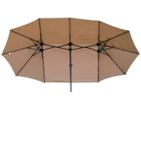Outsunny Sonnenschirm Oval Khaki 440 x 260 cm(m-11)